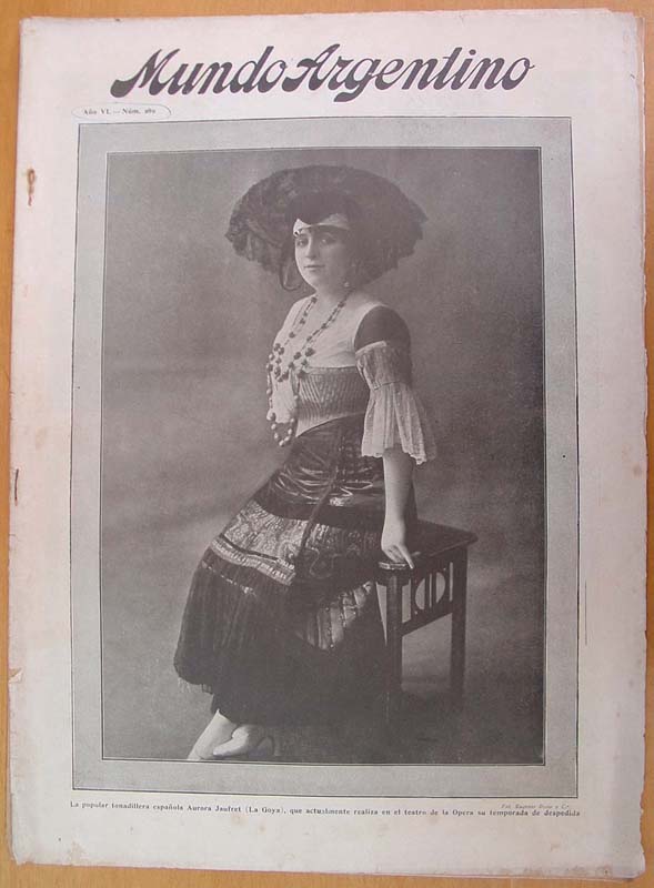 MUNDO ARGENTINO magazine side cover Issue 289 19 July 1916