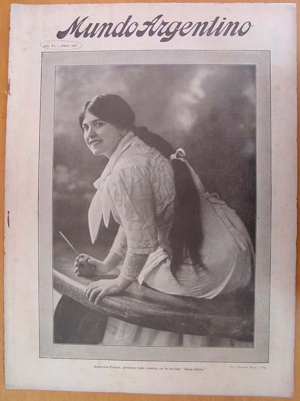 MUNDO ARGENTINO magazine side cover Issue 290 26 July 1916