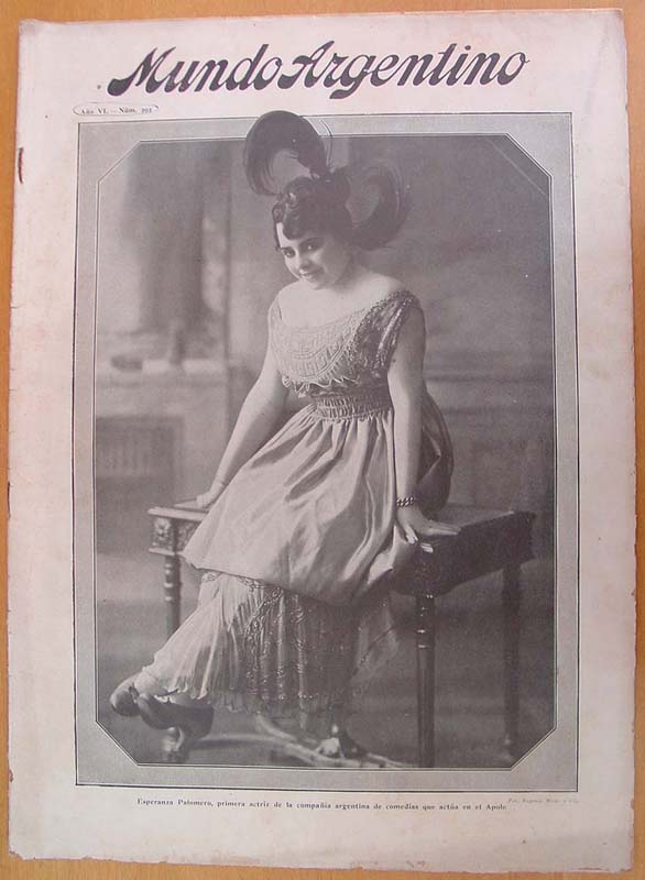 MUNDO ARGENTINO magazine side cover Issue 292 9 August 1916