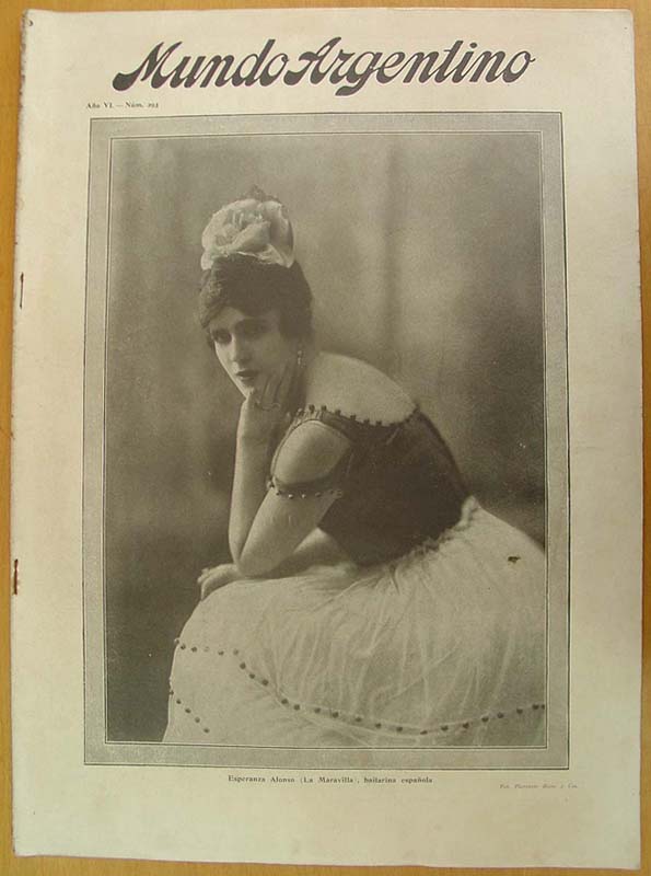 MUNDO ARGENTINO magazine side cover Issue 293 16 August 1916