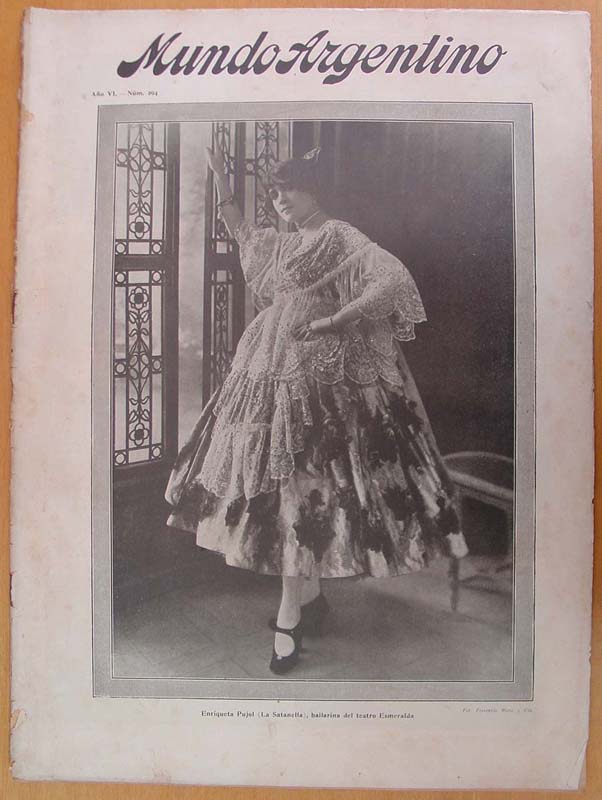 MUNDO ARGENTINO magazine side cover Issue 294 23 August 1916