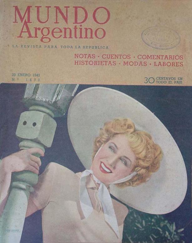 MUNDO ARGENTINO magazine side cover 20 January 1943