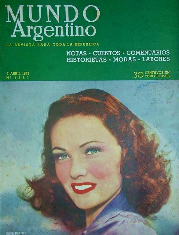 MUNDO ARGENTINO magazine side cover Issue 1681 7 April 1943