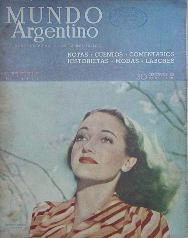 MUNDO ARGENTINO magazine side cover Issue 1712 10 November 1943