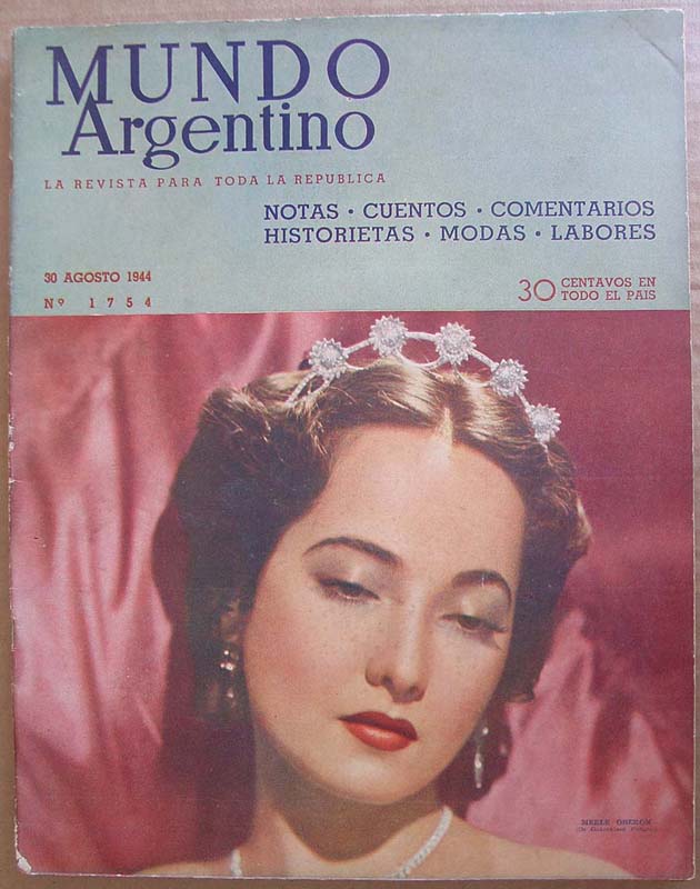 MUNDO ARGENTINO magazine side cover Issue 1754 30 August 1944