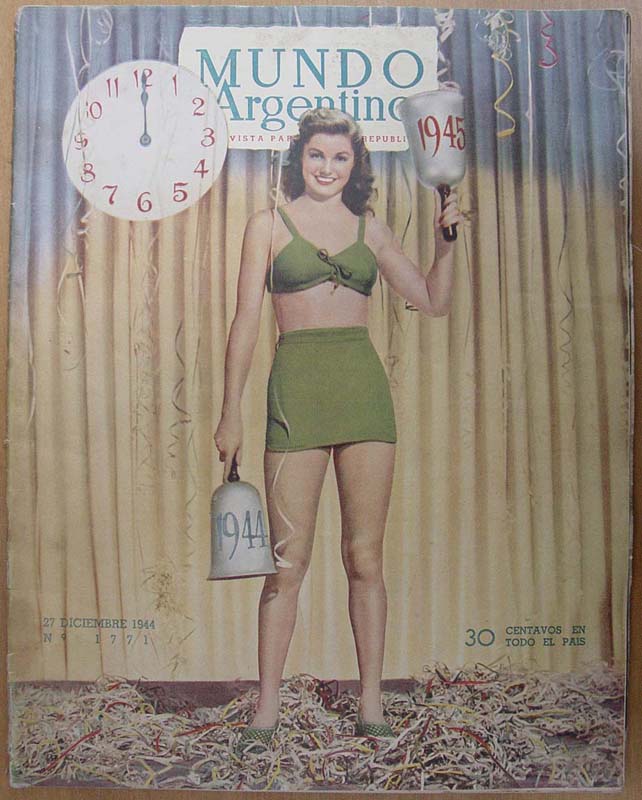 MUNDO ARGENTINO magazine side cover Issue 1771 27 December 1944