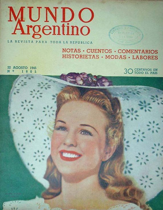 MUNDO ARGENTINO magazine side cover Issue 1805 22 August 1945