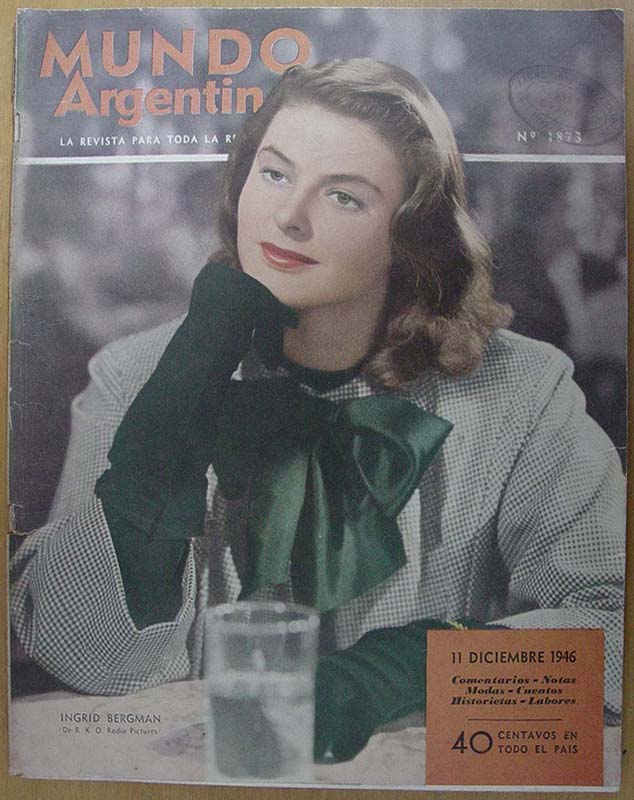 MUNDO ARGENTINO magazine side cover Issue 1873 11 December 1946