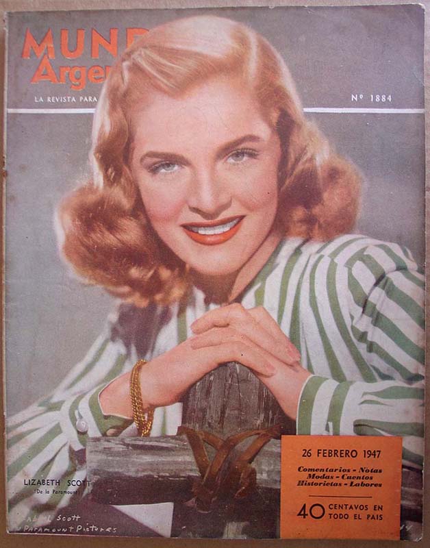 MUNDO ARGENTINO magazine side cover Issue 1884 26 February 1947