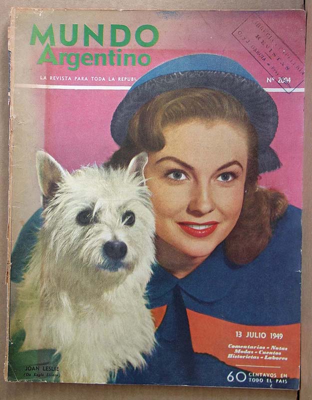 MUNDO ARGENTINO magazine side cover Issue 2004 13 July 1949