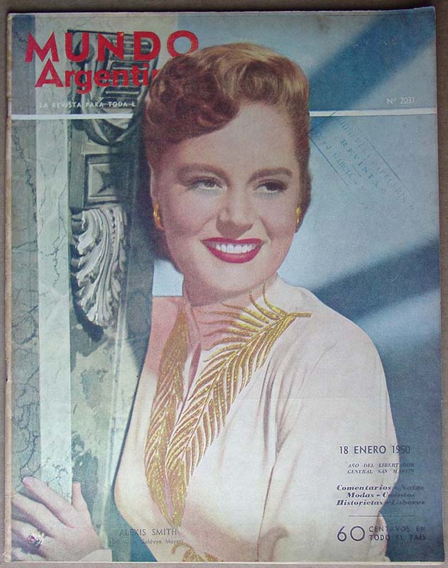 MUNDO ARGENTINO magazine side cover Issue 2031 18 January 1950
