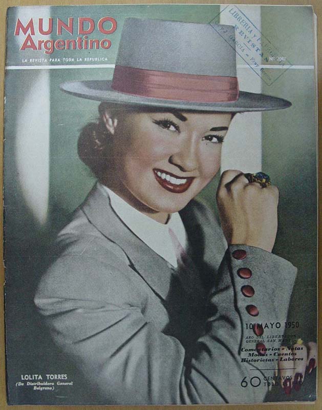MUNDO ARGENTINO magazine side cover Issue 2047 10 May 1950