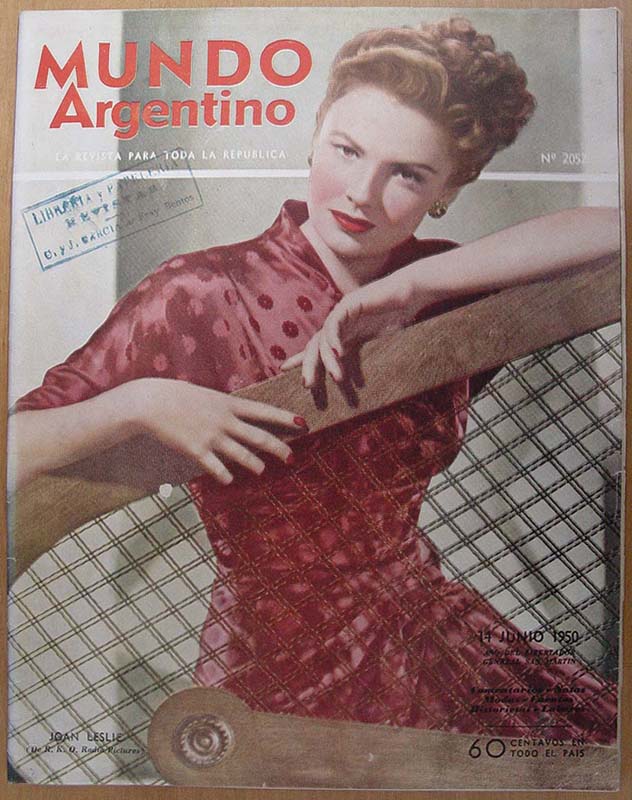 MUNDO ARGENTINO magazine side cover Issue 2052 14 June 1950