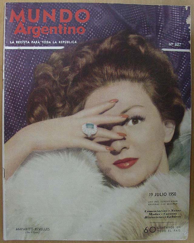 MUNDO ARGENTINO magazine side cover Issue 2057 19 July 1950
