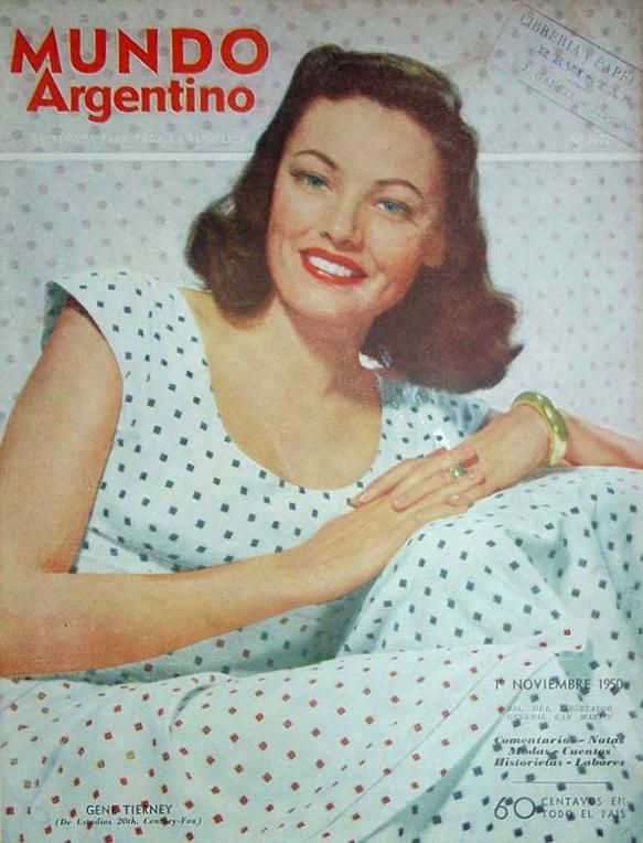 MUNDO ARGENTINO magazine side cover 1 November 1950