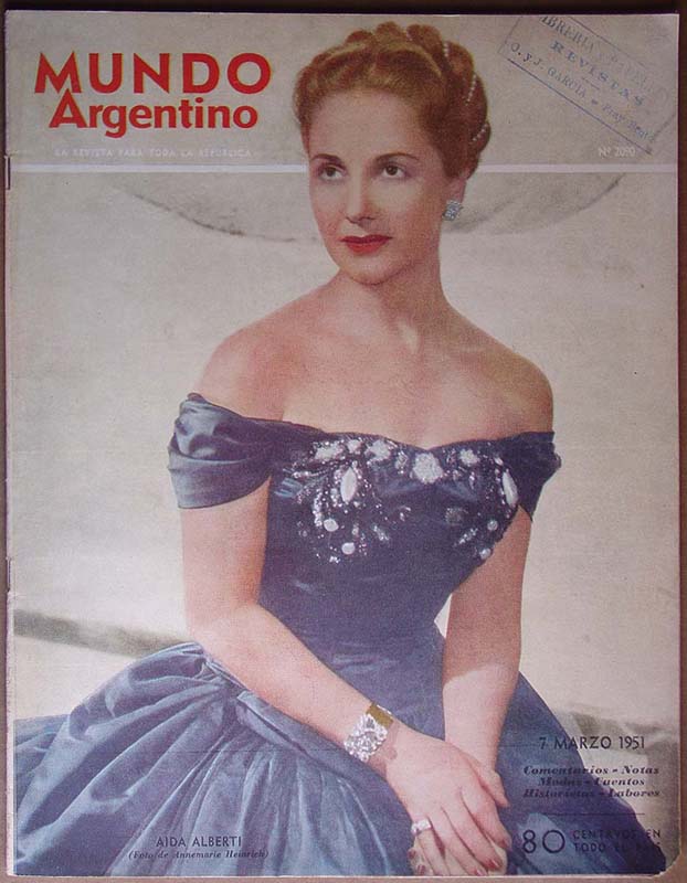 MUNDO ARGENTINO magazine side cover Issue 2090 7 March 1951