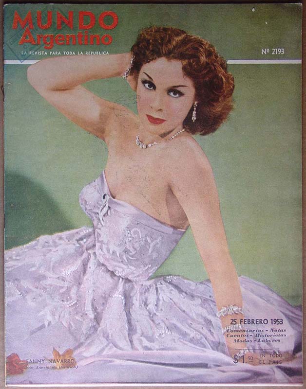 MUNDO ARGENTINO magazine side cover Issue 2193 25 February 1953