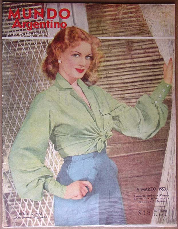 MUNDO ARGENTINO magazine side cover Issue 2194 4 March 1953