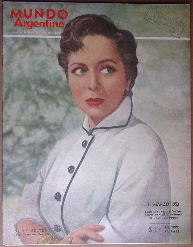 MUNDO ARGENTINO magazine side cover Issue 2195 11 March 1953