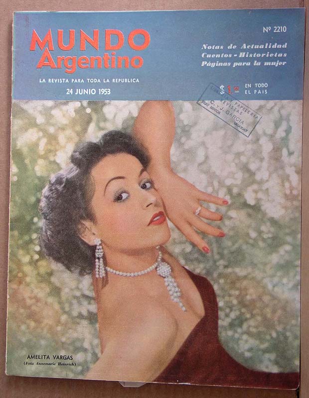 MUNDO ARGENTINO magazine side cover Issue 2210 24 June 1953