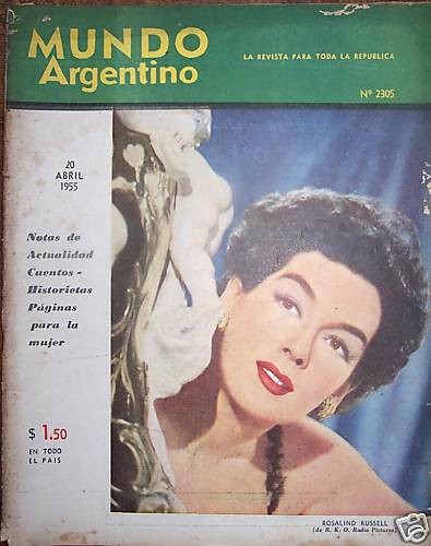 MUNDO ARGENTINO magazine side cover Issue 2305 20 April 1955