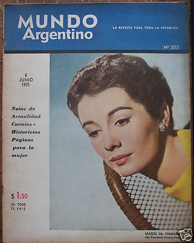 MUNDO ARGENTINO magazine side cover Issue 2312 8 June 1955