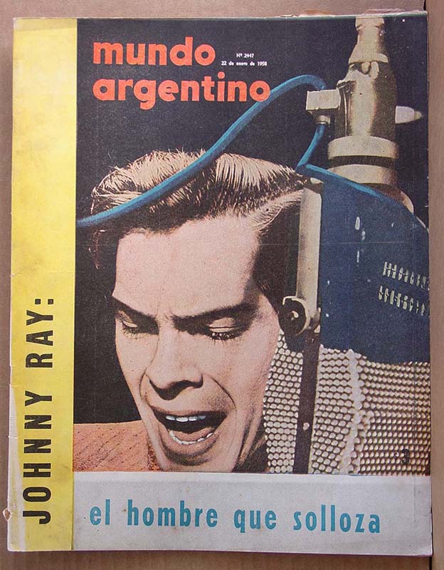 MUNDO ARGENTINO magazine side cover Issue 2447 22 January 1958