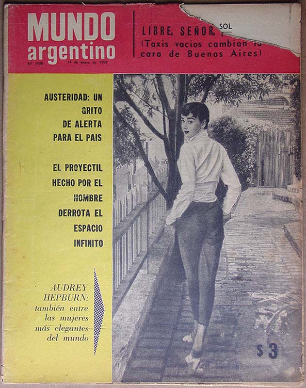 MUNDO ARGENTINO magazine side cover Issue 2498 14 January 1959