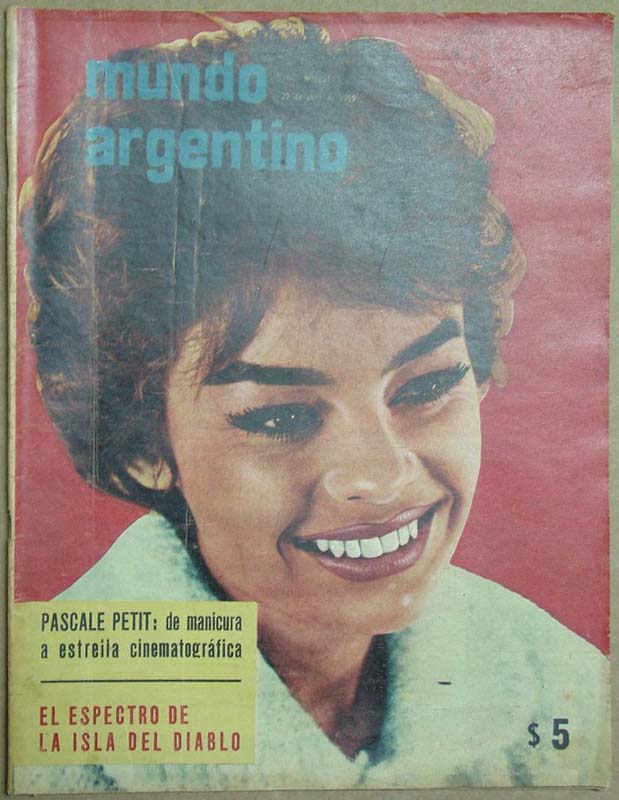 MUNDO ARGENTINO magazine side cover Issue 2513 29 April 1959