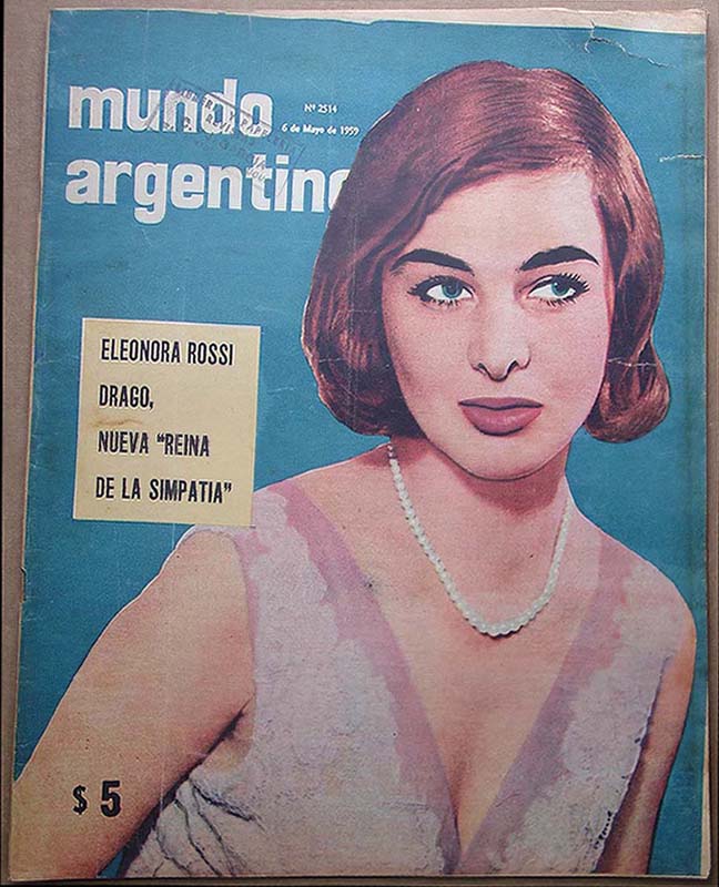 MUNDO ARGENTINO magazine side cover Issue 2514 6 May 1959