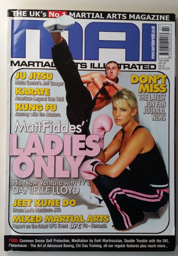MARTIAL ARTS ILLUSTRATED magazine side cover  February 2008