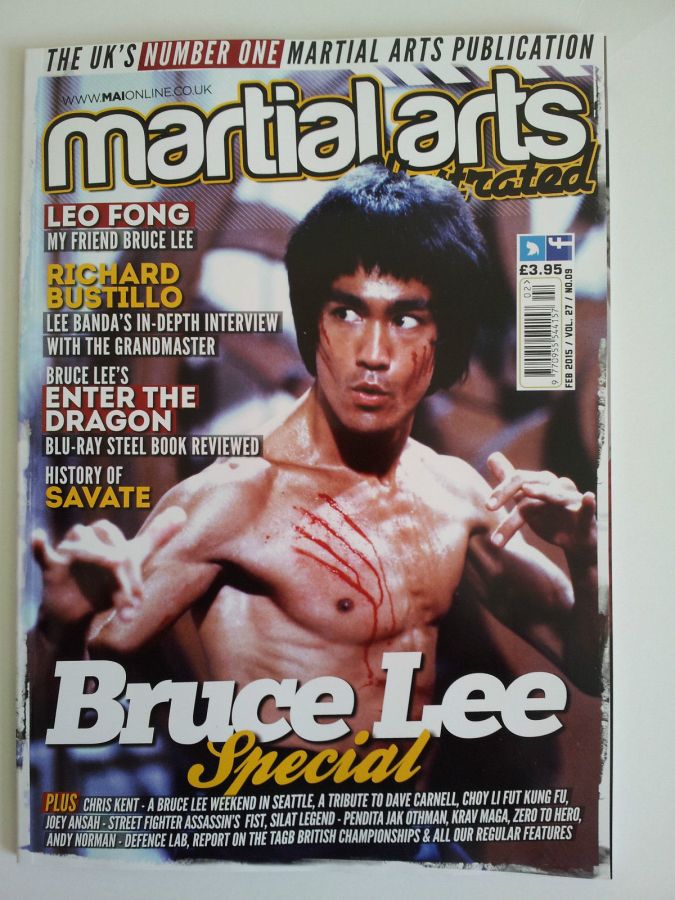 MARTIAL ARTS ILLUSTRATED magazine side cover  February 2015