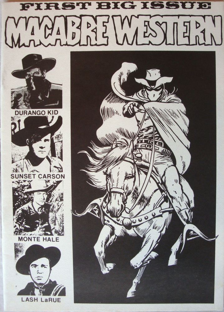 MACABRE WESTERN magazine side cover Issue 1  1972