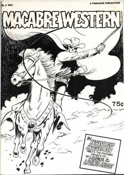 MACABRE WESTERN magazine side cover Issue 2  1973