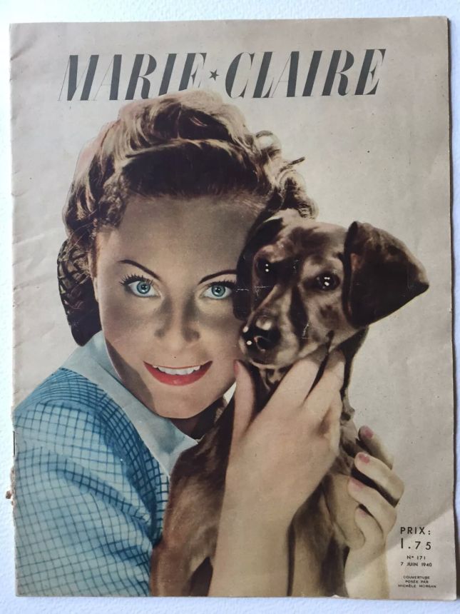 MARIE CLAIRE FRANCE magazine side cover 7 June 1940