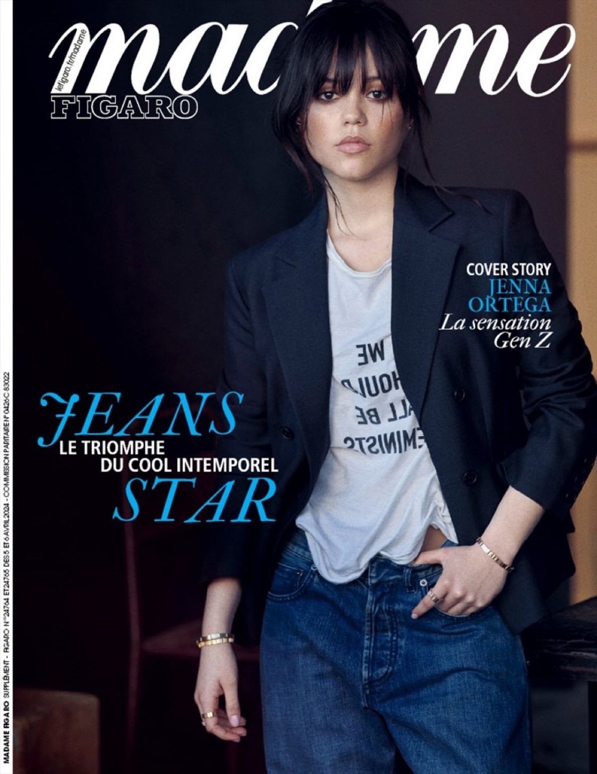 MADAME FIGARO FRANCE magazine side cover 5 April 2024