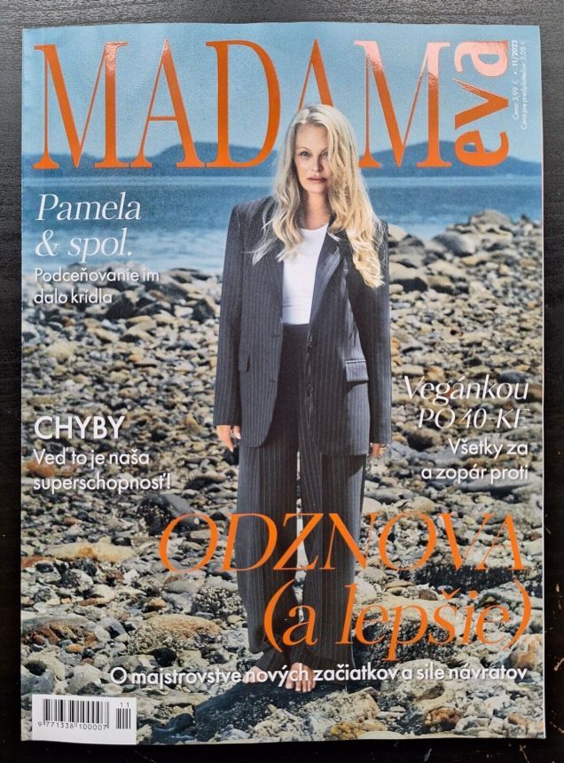 MADAM EVA magazine side cover  November 2023