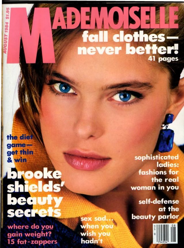 MADEMOISELLE magazine side cover  August 1984