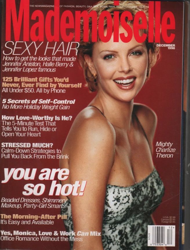 MADEMOISELLE magazine side cover  December 1996
