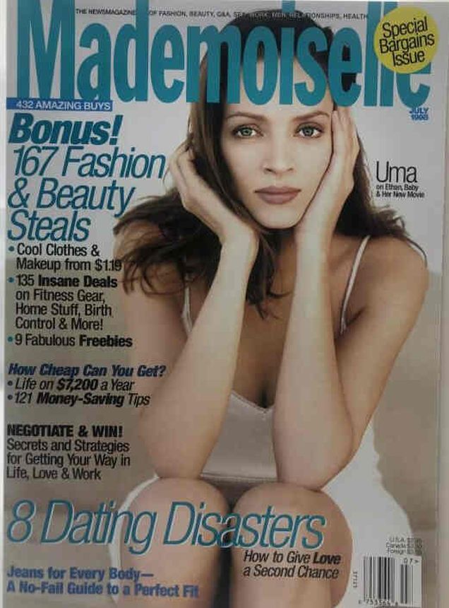 MADEMOISELLE magazine side cover  July 1998