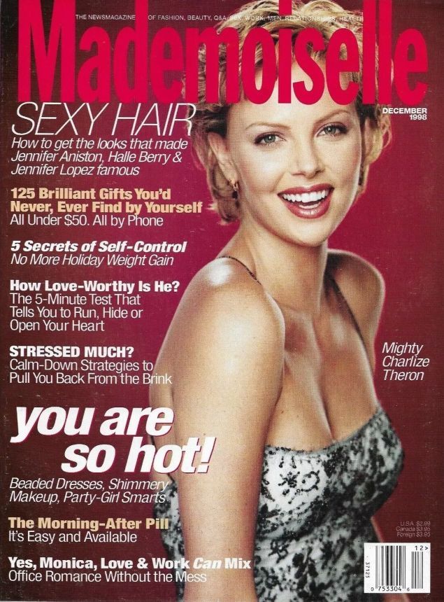 MADEMOISELLE magazine side cover  December 1998
