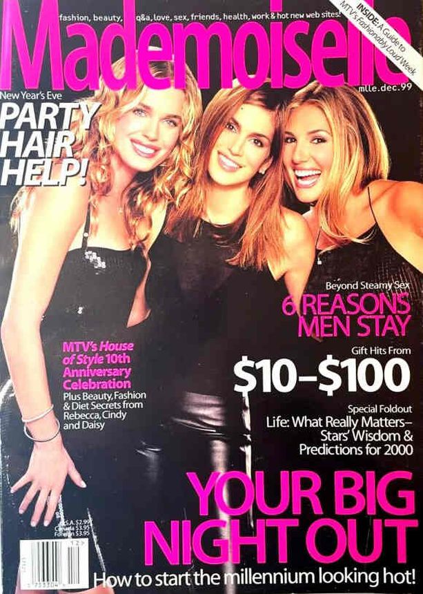 MADEMOISELLE magazine side cover  December 1999