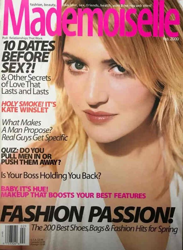 MADEMOISELLE magazine side cover  February 2000