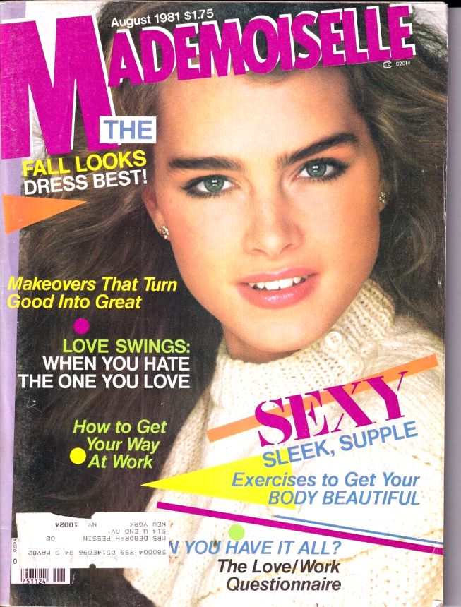 MADEMOISELLE magazine side cover  August 1981