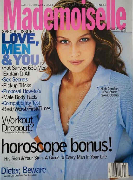 MADEMOISELLE magazine side cover  January 1996