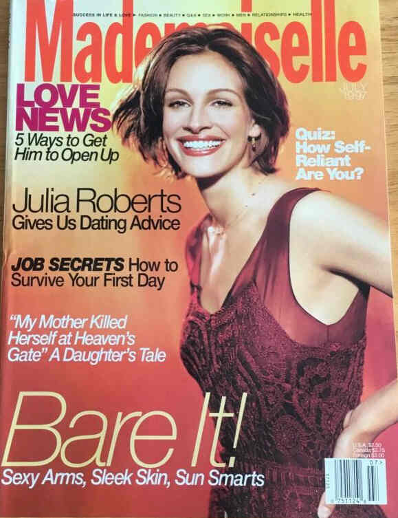 MADEMOISELLE magazine side cover  July 1997