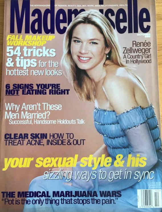 MADEMOISELLE magazine side cover  October 1998