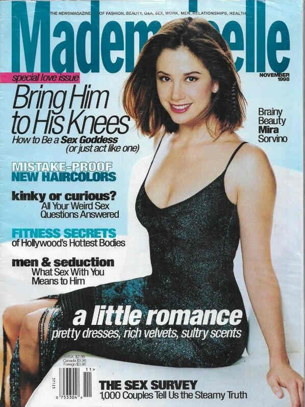 MADEMOISELLE magazine side cover  November 1998