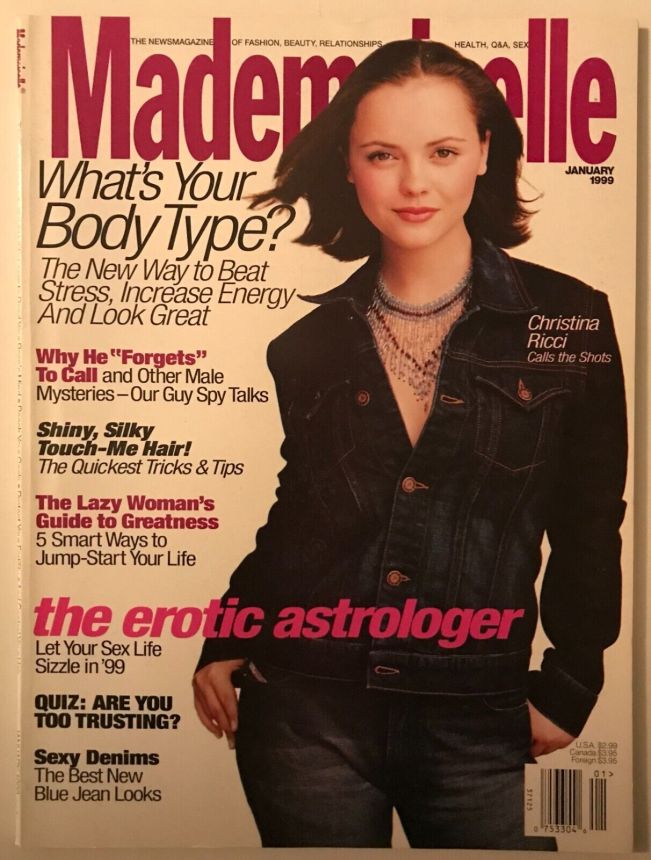 MADEMOISELLE magazine side cover  January 1999