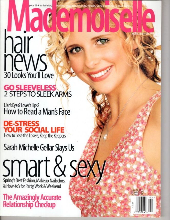 MADEMOISELLE magazine side cover  March 1999